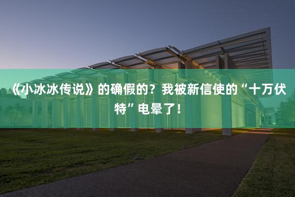 《小冰冰传说》的确假的？我被新信使的“十万伏特”电晕了！